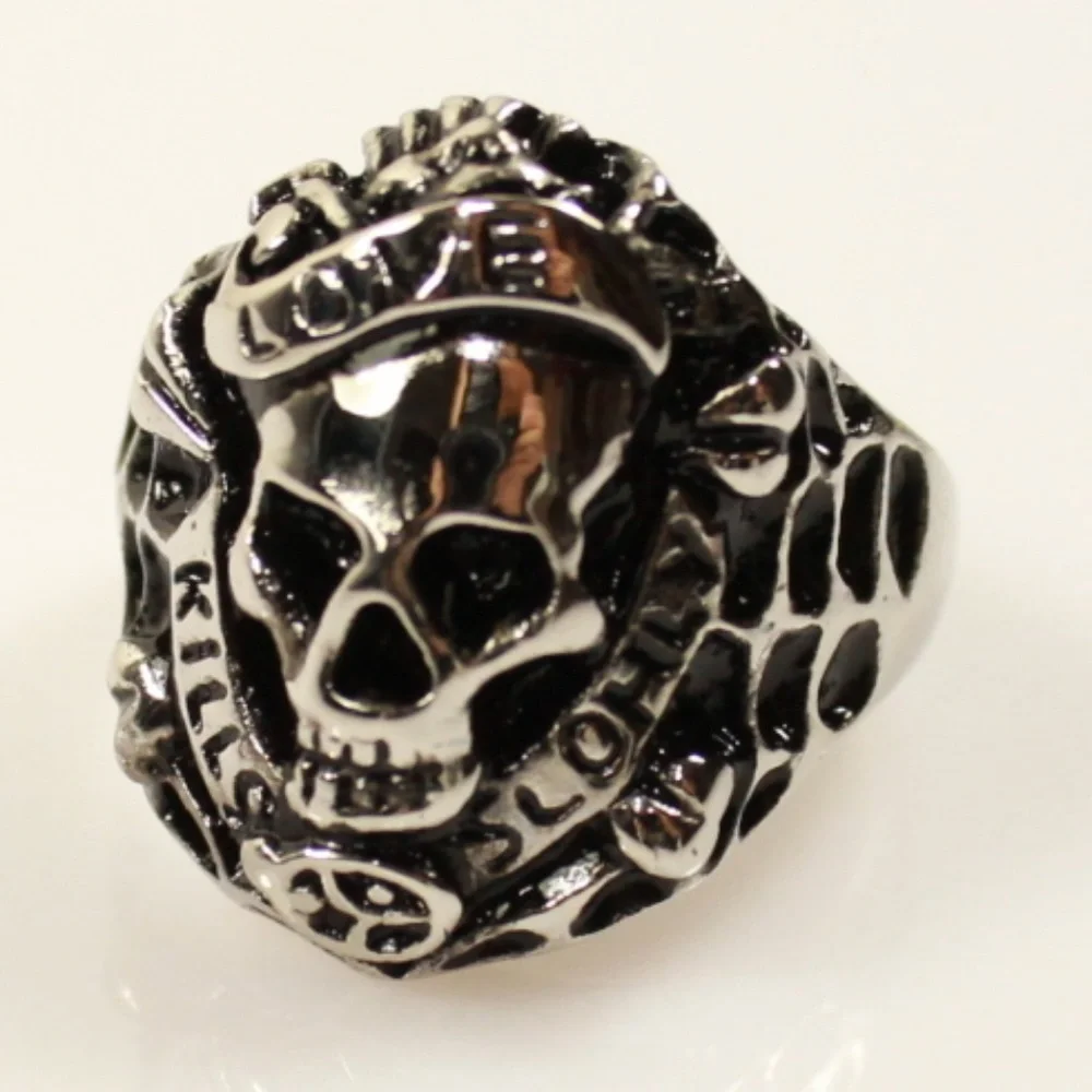 Brand New  Ed Hardy Love Kills Slowly Biker Gothic Skull Sk…